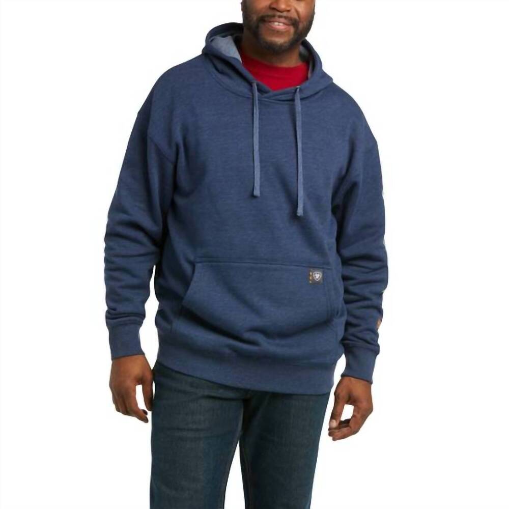 NEW ARIAT rebar graphic hoodie in navy